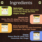 ONOIN Chopped Onions in 100% Olive Oil - Seed Oil Free & Ready-to-Use Flavor Base & Topping | Variety Pack 9 oz (Pack of 4) In Glass Jar | Fresh Marinated Onions & All Natural Cooking Base for Sauces, Soups, & Recipes
