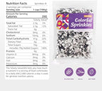 Sprinkles For Cake Decorating, Cupcake, Cookies, Ice Cream Topper, 7 Ounces Gold And Silver Cake Sprinkles Baking, Perfect For Birthdays, New Year’S Eve, Graduations (Sparkling)