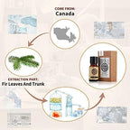 AKARZ Fir Essential Oil Natural Organic Pure Premium Therapeutic Fir Oil for Skin Body Hair Care,Diffuser, Candle,Soap,Making, DIY,Massage Aroma 0.34 Fl Oz (10ml)