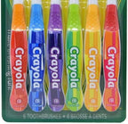 Brush Buddies Crayola Kids Toothbrushes 6PK – Soft Manual Toothbrushes for Toddlers & Children Ages 2-4 – BPA-Free, Colorful Designs, Gentle Bristles, Fun Crayola Toothbrush Set