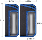 TRIUMPH VISION 3 Pack Glasses Pouch Slim - Soft Eyeglasses Bag Spectacles Sleeve Portable Cloth Eyewear Case Sunglasses Case