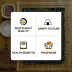 CHOI's 1(Daechun) Roasted Seaweed, GIM, Sushi Nori(100 Half Sheets)/ Resealable, Gold Grade/Product of Korea/Kimbap, Gimbap, Keto, Gluten Free, Full of Fiber, Vitamin, Mineral, High protein