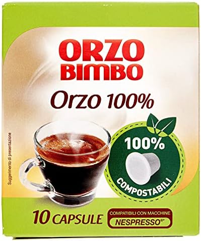 Orzo Bimbo : "Orzo 100%" ,10 Orzo Capsules - Nespresso Compatible 27g