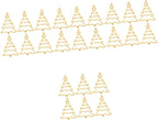 ABOOFAN 40 pcs christmas pendant charms christmas charms jewelry making Preserve color christmas tree crafts