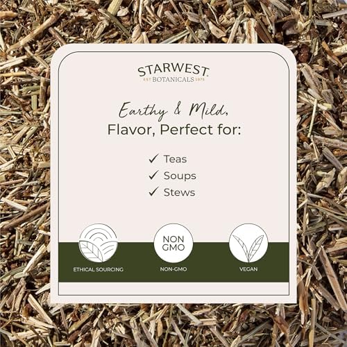 Starwest Botanicals Organic Dried St. John's Wort - Loose Leaf Herb for Tea, Made from St. John's Wort Flower, Cut & Sifted, Certified Kosher, Non-GMO - 4 oz Pouch