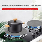 CALIDAKA Heat Diffuser 9/11inch Aluminum Induction Diffuser Plate,Reducer Flame Guard Simmer Ring Plate Non-Stick Hob Ring Plate for Gas Stove Glass Cooktop Converter Coffee Milk