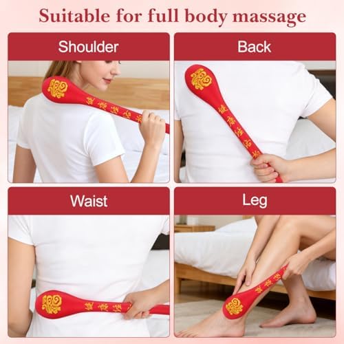 Beavorty Manual Back Massagers 2 Pcs Handheld Massage Stickfor Back Muscle Pain Relief | Massage Hammer Stick Tool for Neck & Shoulder Deep Tissue Stress Relief