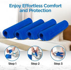 resplabs CPAP Strap Covers | Compatible with Most Full Face and Nasal CPAP Mask Headgear | Universal | 4 Pack
