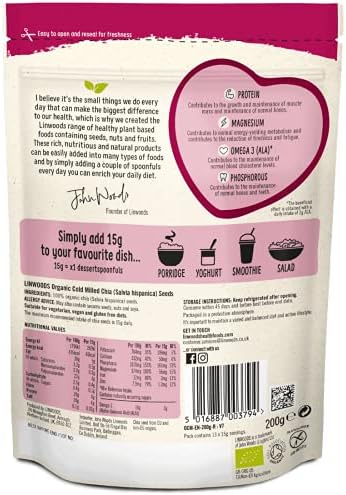 Linwoods Milled Chia Seed 200g - Pack of 6