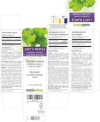 Naturalma Lady's Mantle (Alchemilla vulgaris) herb Alcohol-Free Tincture - 4 fl oz Liquid Extract in Drops - Herbal Supplement - Vegan