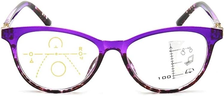 Geeyu Smart Zoom Reading Glasses, Anti Glare, Eyeglasses, AR Anti-Reflective Coating, Quality Readers (Color : Purple, Size : 2.5)