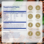 Earth Echo Cacao Bliss - Ceremonial Grade Organic Raw Cacao Powder with MCT Oil & Turmeric - Supports Energy Boost, Mindful Snacking & Focus - Unsweetened, Vegan, GMO & Gluten-Free, 30 Servings
