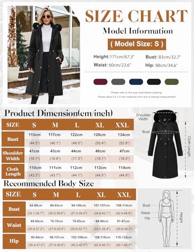 Womens Long Puffer Winter Coats Fleece Jacket Down Parka Warm Overcoat Thicken Quilted Jacket Removable Fur Coat