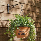 Eyrosa 8" Plant Hangers 6 Pack, Hanging Plant Bracket for Wall Fence Porch Outdoor Indoor, Metal Plant Hooks for Basket, Flower, Planter, Feeder, Lantern, Wind Chime