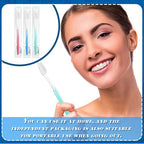 Maxcheck 300 Sets Disposable Toothbrushes Bulk with Toothpaste and Dental Floss Individually Wrapped Travel Toothbrush Set Homeless Supplies for Hotel Guest