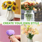 100PCS Artificial Flower Stems Bulk Pack Floral Arrangement Stems DIY Bouquet Making Craft Supplies Artificial Greenery 6.7inch