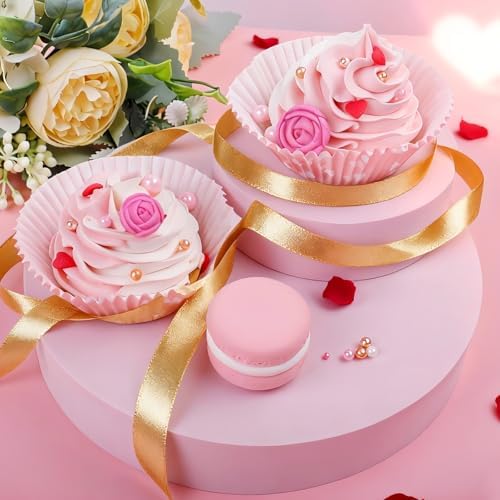 Spring Flower Sprinkles for Cake Decorating, 11.3oz Edible Red White Pink Sprinkles Mixed Pearls Heart Rose, 4 Jars Set Sugar Sprinkles for Valentines & Mothers Day Baking Cupcake Cookie