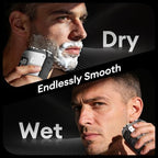 PAXA Mini Electric Shaver for Men,9000Rpm Electric Razor for Men,Magnetic Dual-Head Rotary Pocket Shaver IPX7 Waterproof Wet & Dry for Shaving Face,USB-C Rechargeable for Home,Car,Travel(Gray)