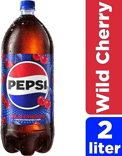Pepsi Cola Soda Pop, Wild Cherry, 2 Liter Bottle