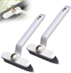 2 PCS Multi-Function Rotating Crevice Cleaning Brush, 2025 Upgrade Hard Bristle Crevice Gap Cleaning Brush, 360 Degree No Dead Corners Household Cleaning Tool for Cleaning Kitchen Bathroom (White)