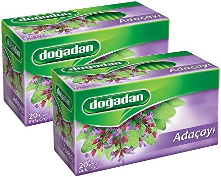 Dogadan Adacayi (Sage Herbal Tea) 20 Tea Bags, Pack of 2