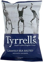 Tyrrells Hand Cooked English Crisps - Lightly Sea Salted (150g) - Pack of 6