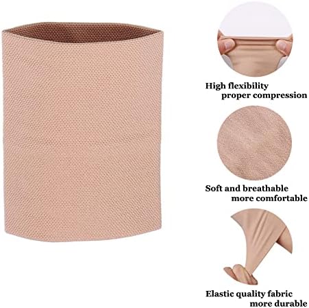 Wrist Compression Sleeve (4PCS), Soft Wrist Support Brace Wrist Bands for Tendonitis, Arthritis, Sprains Pain Relief, Elastic Carpal Tunnel Wraps Protector for Fitness, Sport, Weightlifting, Typing