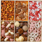 Mothers Day Gift Basket | Candy and Nut Sweet and Savory Gourmet Snack Box | Chocolate Flowers and Candy | Best Gift Idea for Mom, Women, Her, Mother, Grandmother- Bonnie and Pop