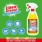 Elbow Grease All Purpose Degreaser Spray – Extra Large (1 Litre) | Removes Grease & Oil from Kitchens & Bathroom Surfaces, Outdoor, Vehicles & Fabrics