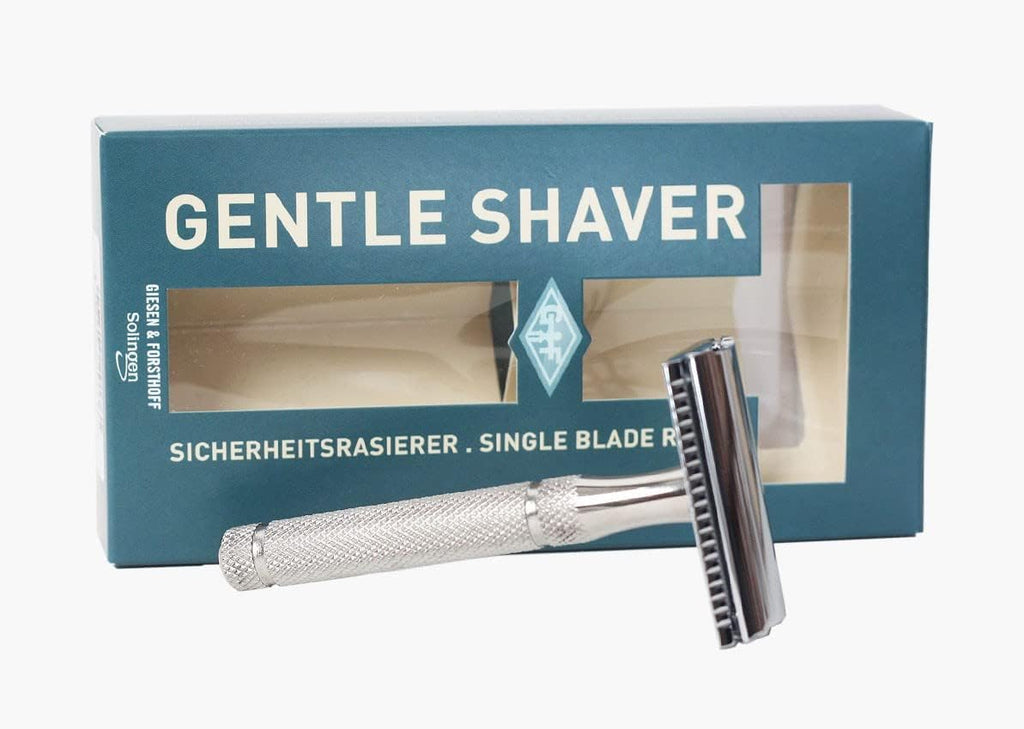 Giesen & Forsthoff Gentle Shaver Safety Razor Fixed Blade Knife, 1.75in, Stainless Steel, 1353