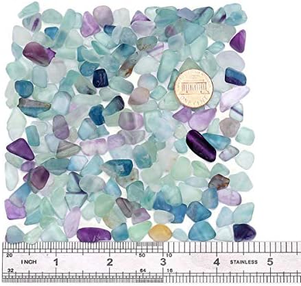 WAYBER Decorative Crystal Pebbles, 1 Lb/460g (Fill 0.9 Cup) Natural Quartz Stones Aquarium Gravel Sea Glass Rock Sand for Fish Turtle Tank/Air Plants Decoration