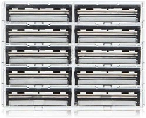 Taconic Shave 100 Twin Blade Razor Cartridges With Lubricating Strip - Compatible With All Gillette Trac 2 , G2, G II, Contour, Vector And Gillette Atra Razor Handles - Made In The Usa