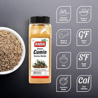 Badia Ground Cumin, 16 oz – Comino Powder for Authentic Aromatic Flavor in Cooking, Baking, & Seasoning