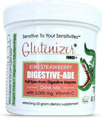 Sufficient-C - Glutenizer Force Plus Kiwi-Strawberry Digestive-Ade Drink Mix - Naturally Effective, Premium, Full Spectrum Enzyme Blend with 2,000 mg. Vitamin C - Acid Reflux, Indigestion Solution