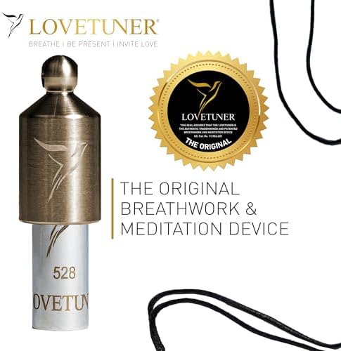 LOVETUNER 528Hz Breathing Necklace for Stress Relief, Mindfulness & Meditation | Sound Healing Whistle for Anxiety, Focus, Calm & Relaxation | Emotional Wellness, Inner Peace & Balance Necklace