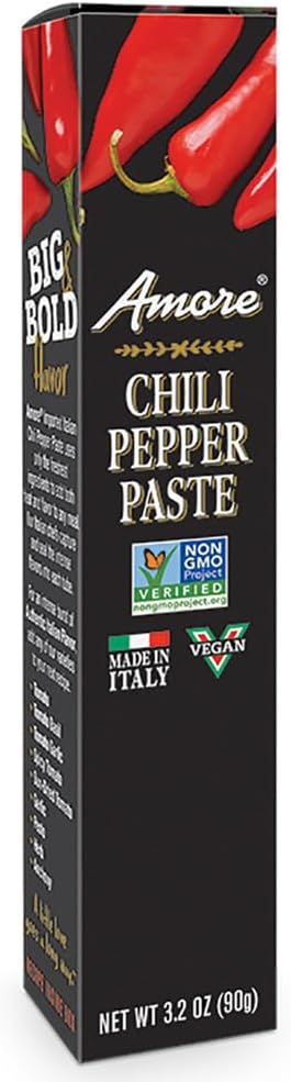 Amore All Natural Chili Pepper Paste, 3.2 Ounce Tube