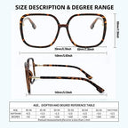Oversized Square Reading Glasses, Blue Light Blocking Big Frame Readers for Women, Large Compuer Goggle Eyeglasses