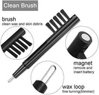Mudder 12 Pieces Hearing Aid Cleaning Tools Kits Hearing Aid Amplifier Cleaner Brushes Accessories with Wax Loop and Magnet Gifts for Relatives and Friends