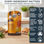 Li'l Hala Chicken Baby Food Meat Pouch | Pad Thai (12 ct) | 6+ Months Savory Baby Food Pouches with Protein and Organic Veggies, Nutrient Packed Toddler Snacks with Iron & Fiber | Stage 2 Meat Puree