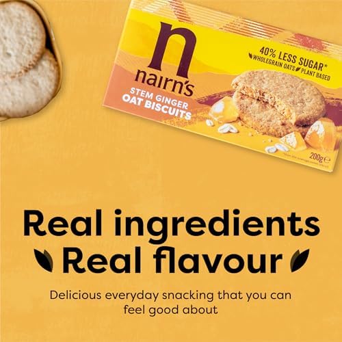NAIRNS Oat Cakes, Wheat Free Ginger, 7.1 oz