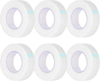 Kirecoo 6 Rolls Adhesive Eyelash Tape, Breathable PE Lash Tape,Eyelash Extension Supplies - 9 m/10 Yard Each Roll (Transparent)