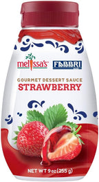 Fabbri Gourmet Dessert Sauce, Strawberry Flavor, Flavoring sauce for Ice Cream, Desserts and hot and cold Beverages, Made in Italy, 7.9oz bottle