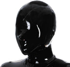 Latex Hood Only Open Nose Back Zipper Rubber Mask Club Party Wear Costume