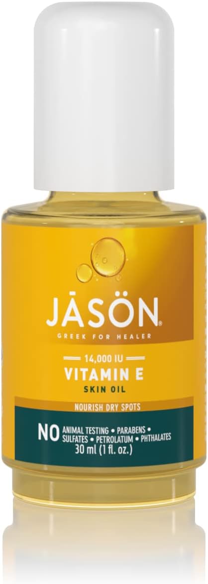 JASON Vitamin E 14,000 IU Moisturizing Oil , For Nourishing Dry Spots, 1 Fluid Ounces