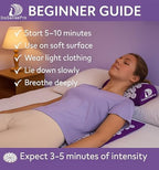 Acupressure Mat & Pillow Set – Extra-Long 29” Acupressure Therapy for Back & Neck Pain Relief, Sciatica, Stress Relief & Sleep Support – Includes Carry Bag & Hot/Cold Pack (Purple)