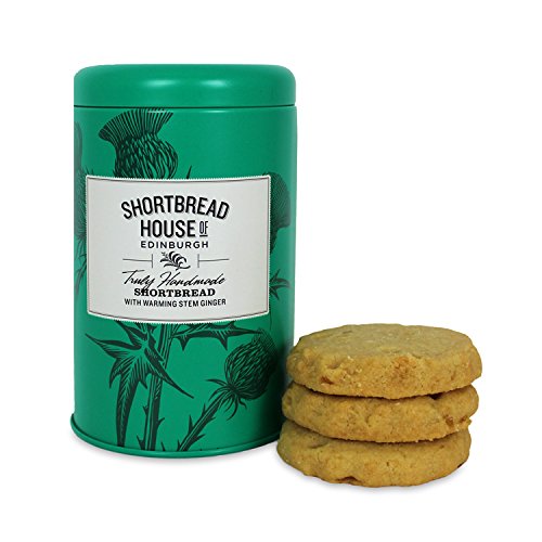 Shortbread House of Edinburgh's Stem Ginger Biscuit Tin 140g