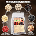 Kidney Tea 30 Bags Ginseng Six Treasure Tea Formula Traditional Chinese Herbal Kidney Cleanse Detox Repair for Women & Men