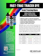 Fast-Trac FAST-Trac LTDG16 Liquid Leak Tracing Dye, Yellow Green, 16 Ounce Bottle, Treats Up to 12,500 Gallons.