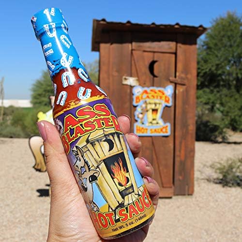 ASS BLASTER Premium Gourmet Hot Sauce With Chili - Ultimate Habanero Hot Sauce Gift Set - Perfect for Gifts for Spicy Food Lovers - Try if you dare!