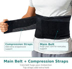 Breathable Mesh Back Brace for Lower Back Pain Relief – Cooling Airflow Lumbar Support Belt for Men & Women – Anti-Sweat Double-Layer Compression for Heavy Lifting, Sciatica, Herniated Disc & Workouts